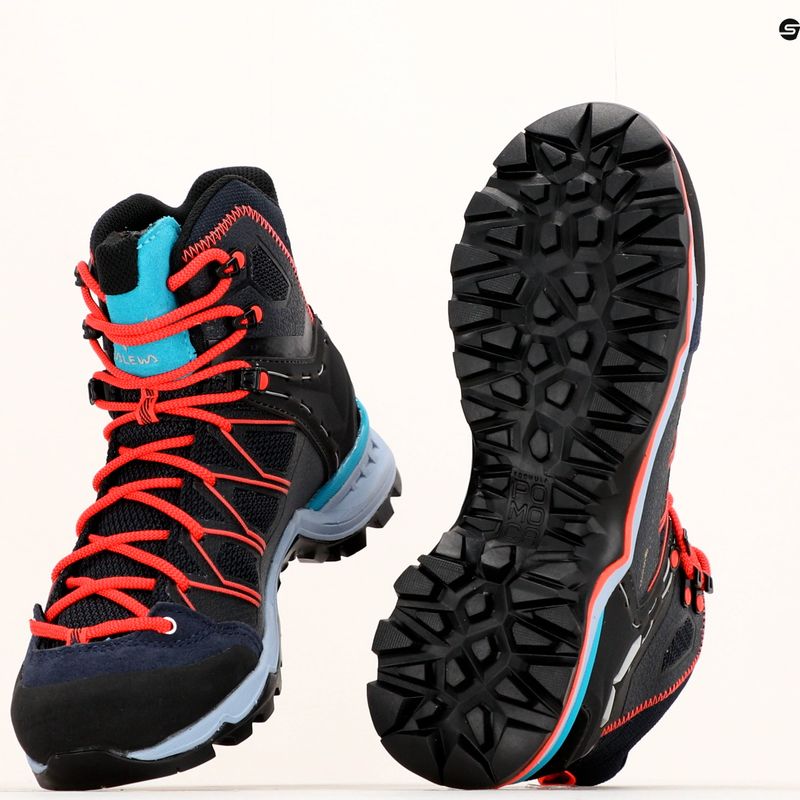 Cizme de trekking pentru femei Salewa MTN Trainer Lite Mid GTX albastru marin-negru 00-0000061360 12