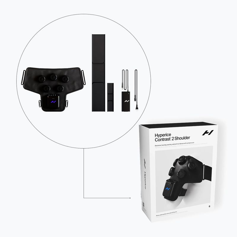 Dispozitiv pentru regenerarea umerilor Hyperice Contrast 2 Shoulder black 4