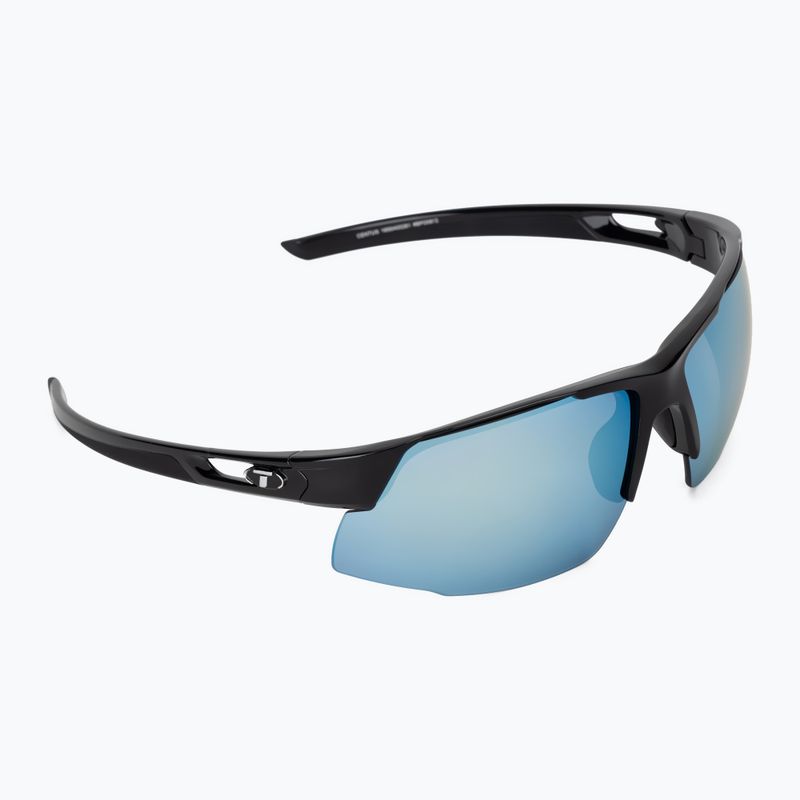 Ochelari de soare Tifosi Centus gloss black/smoke bright blue