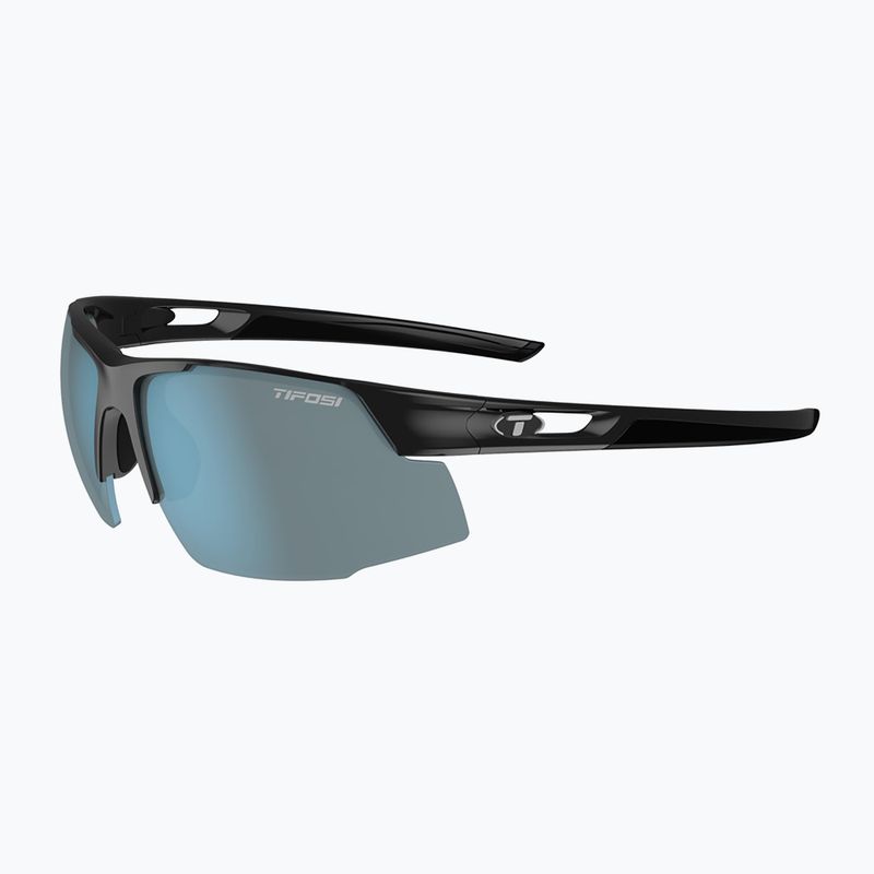 Ochelari de soare Tifosi Centus gloss black/smoke bright blue