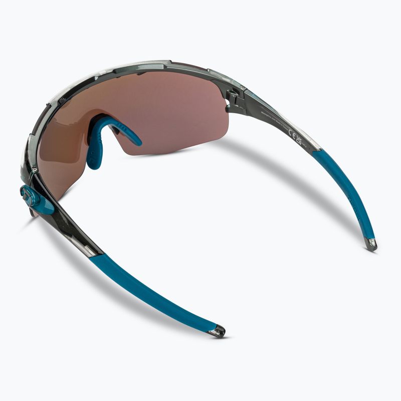 Ochelari de ciclism Tifosi Sledge Lite Clarion crystal smoke/clarion blue/ac red/clear 3