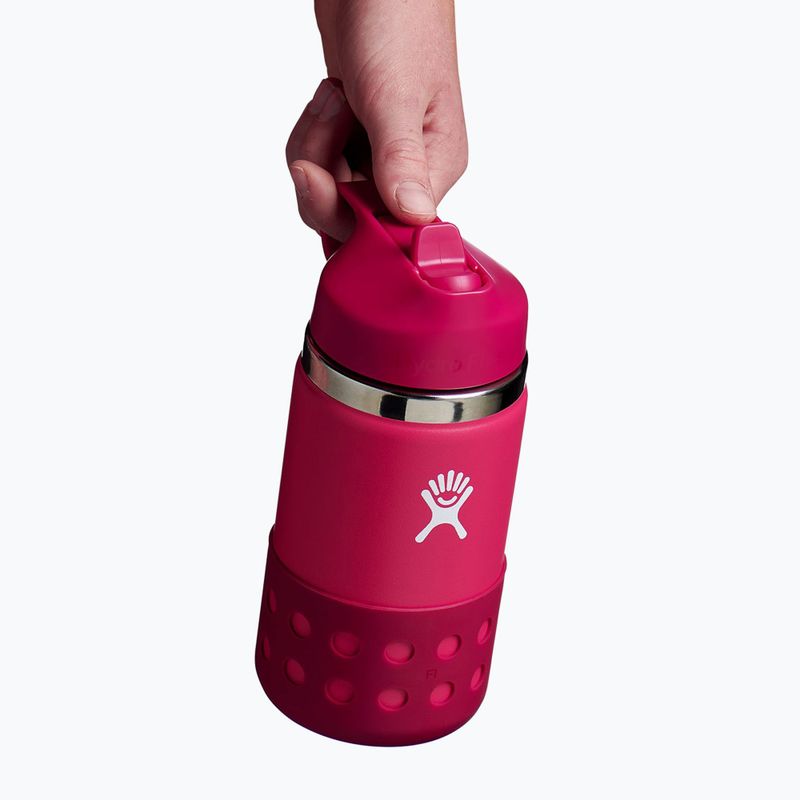 Hydro Flask Wide Mouth Straw Straw Lid And Boot 355 ml sticlă termică roz W12BSWBB623 3