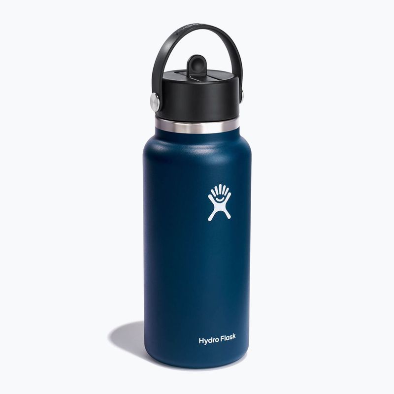 Sticlă termică Hydro Flask Wide Flex Straw 945 ml albastru marin W32BFS464 2