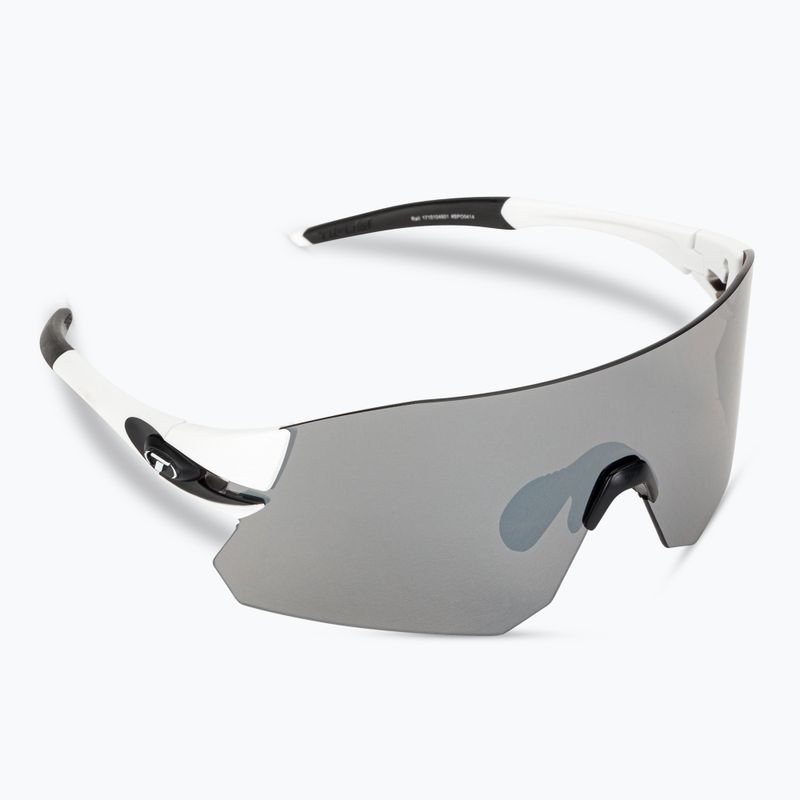 Ochelari de ciclism Tifosi Rail white negru/frumos/roșu/roșu/clară 2