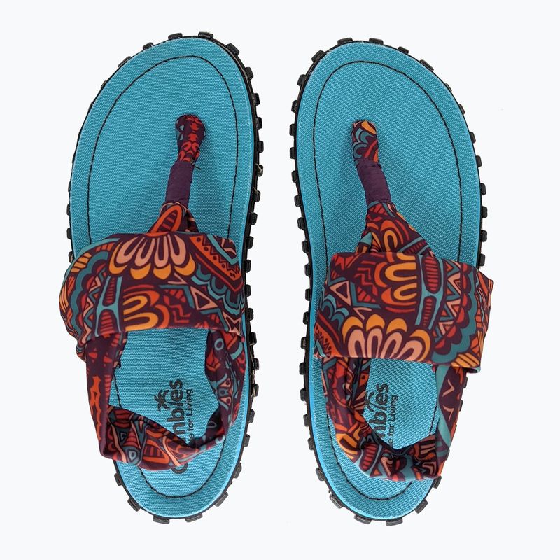 Sandale pentru femei Gumbies Slingback turquoise vintage 3