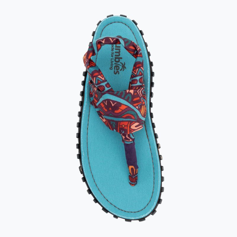 Sandale pentru femei Gumbies Slingback turquoise vintage 5