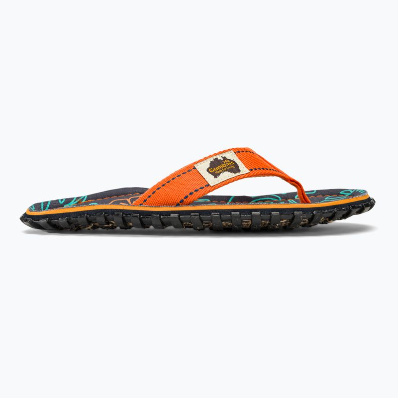 Papuci Gumbies Islander orange hibiscus 2