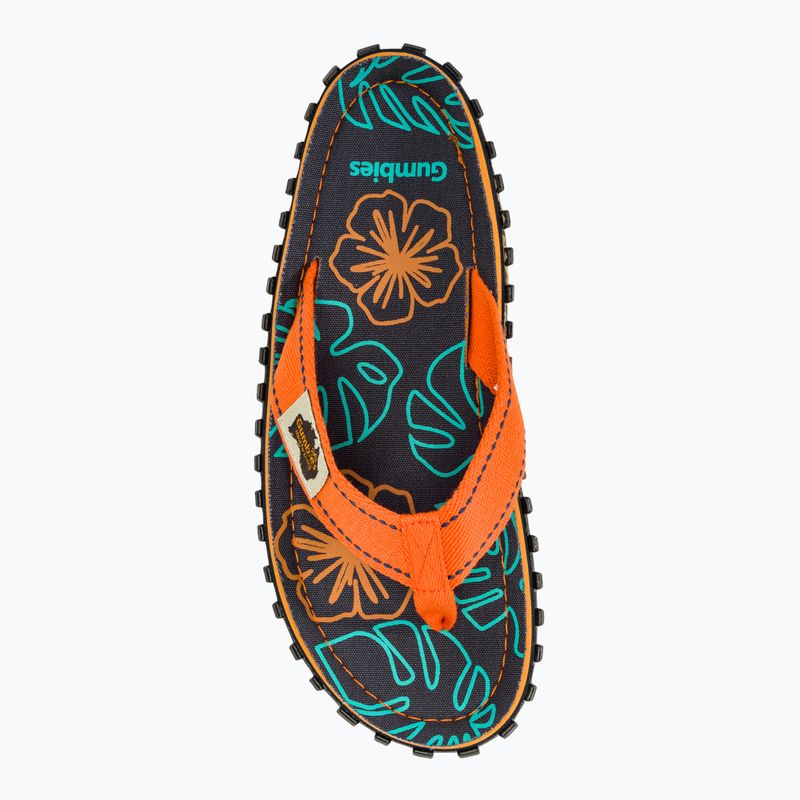 Papuci Gumbies Islander orange hibiscus 5
