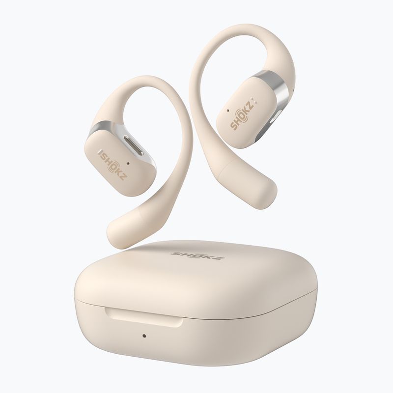 Căști fără fir Shokz OpenFit beige 2