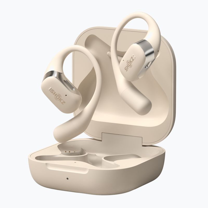 Căști fără fir Shokz OpenFit beige 4