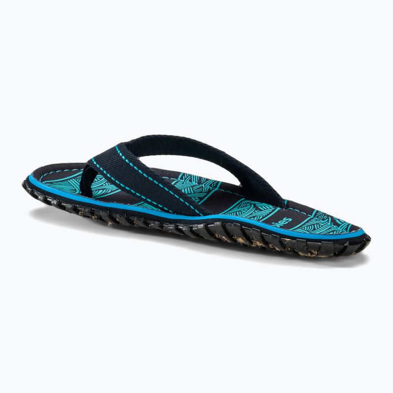 Papuci Gumbies Islander navy waves