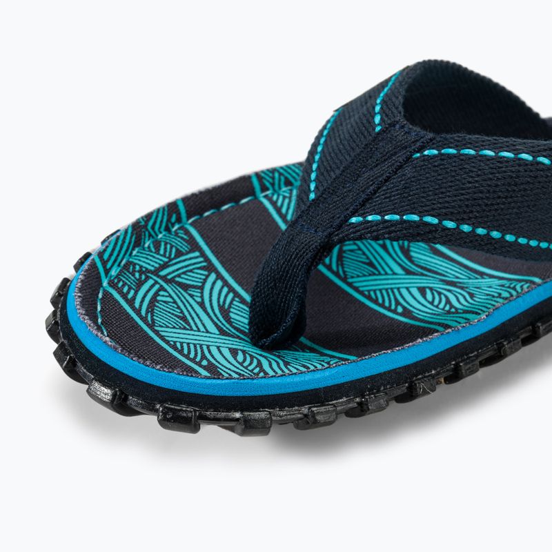 Papuci Gumbies Islander navy waves