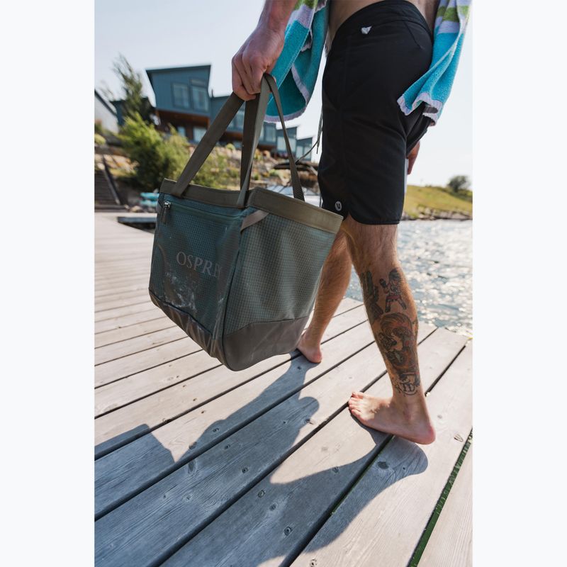Geantă de voiaj Osprey Transporter Gear Tote 28 l pine leaf / earl grey 7