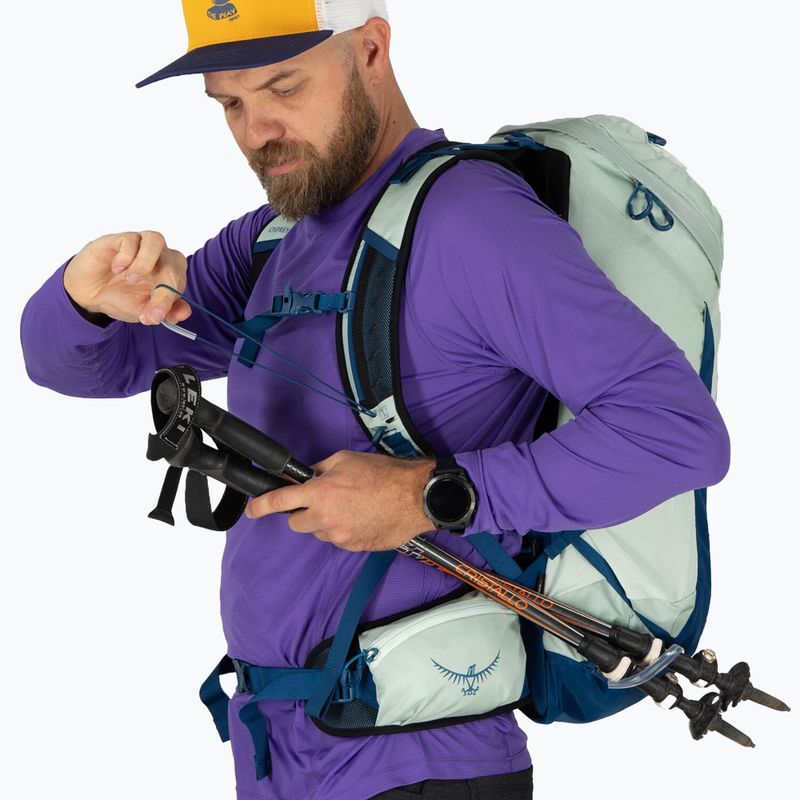 Rucsac turistic pentru bărbați Osprey Talon 26 l frosty mint green / night shift 10