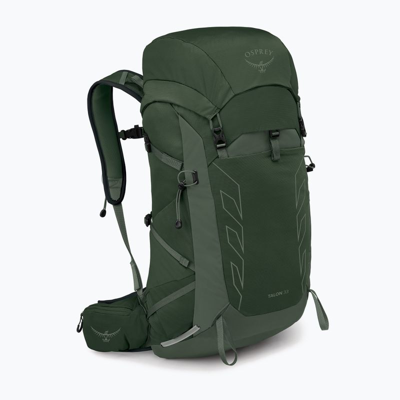 Rucsac turistic pentru bărbați Osprey Talon 33 l green canopy/ pine leaf