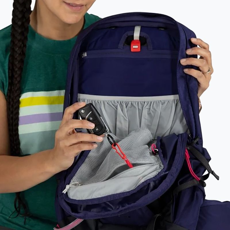 Rucsac turistic pentru femei  Osprey Tempest 11 l deep fig/ hotspot pink 7