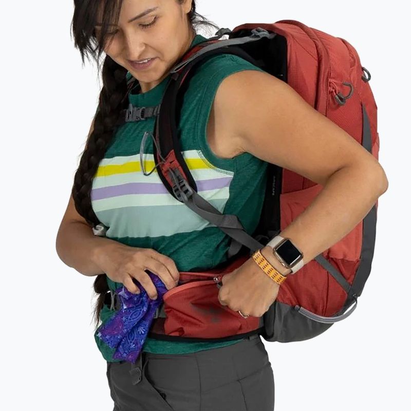 Osprey Tempest 22 l roșu pampas/ gri cărbune rucsac de drumeție pentru femei 7