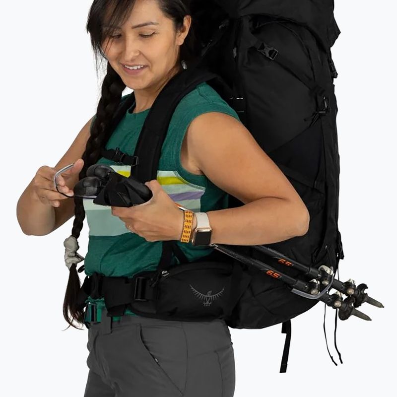 Rucsac de trekking pentru femei  Osprey Tempest 44 l black / coal grey 9