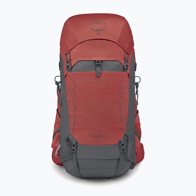 Rucsac de trekking pentru femei Osprey Tempest 44 l red pampass/Coal Grey