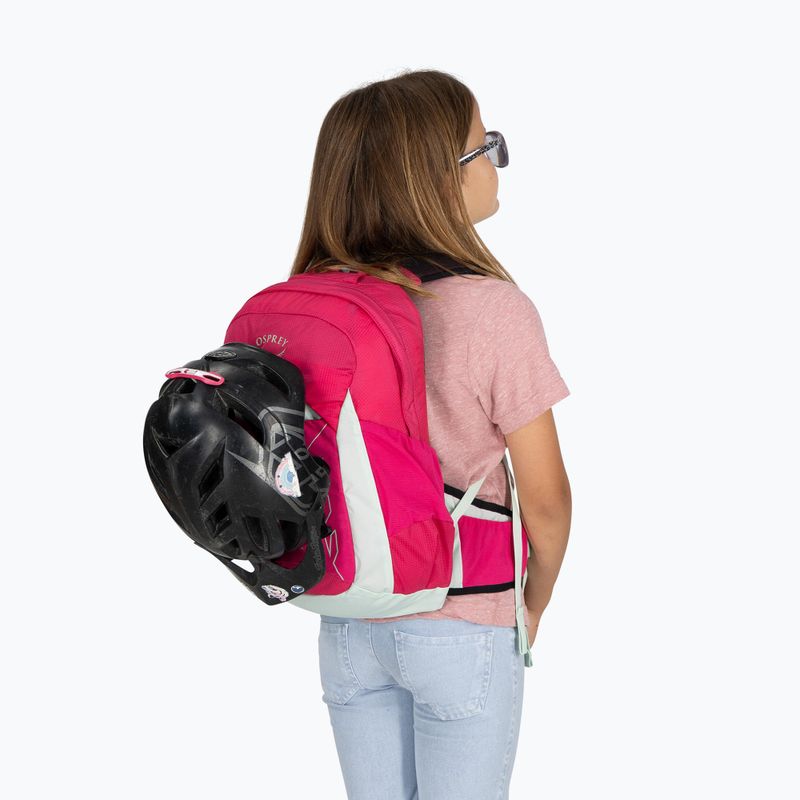 Rucsac de drumeții pentru copii Osprey Talon Jr 11 l hotspot pink 4