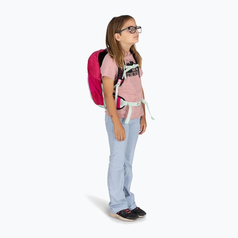 Rucsac de drumeții pentru copii Osprey Talon Jr 11 l hotspot pink 7