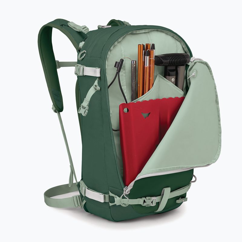 Rucsac de schi de tură pentru femei Osprey Sopris 25 l tundra green/green canopy 5
