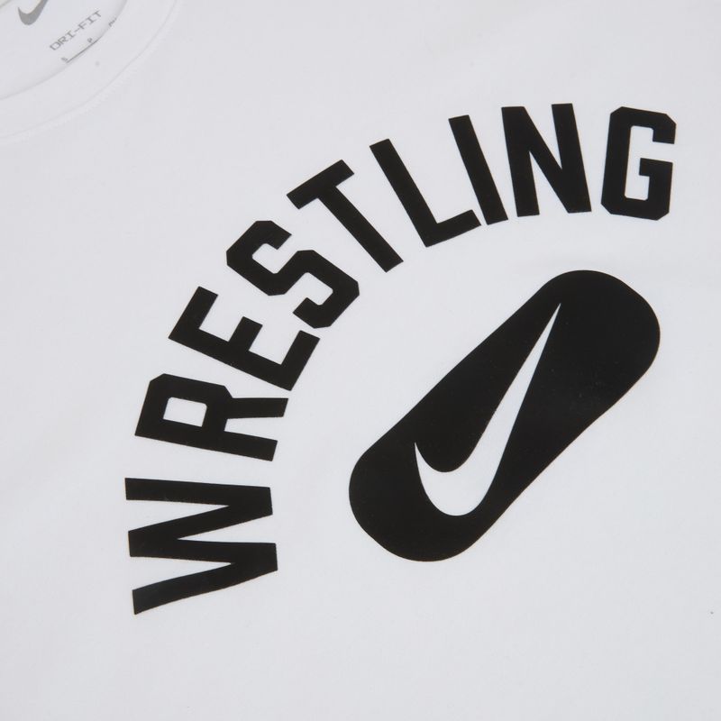 Tricou pentru bărbați Nike Wrestling Disc DFC white/black 3