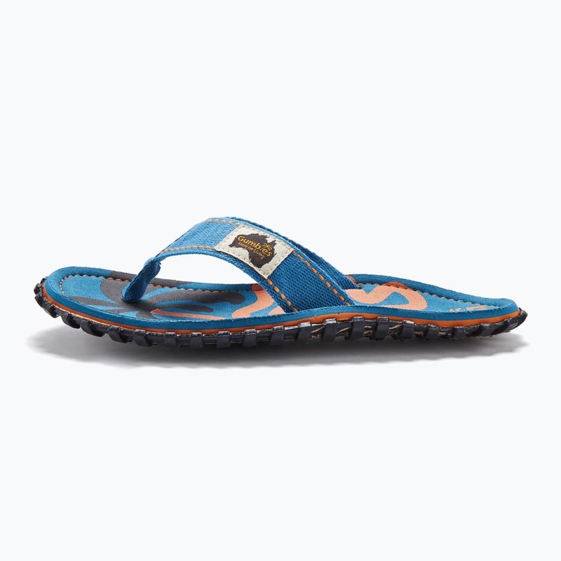 Șlapi Gumbies Islander blue palmetto 2