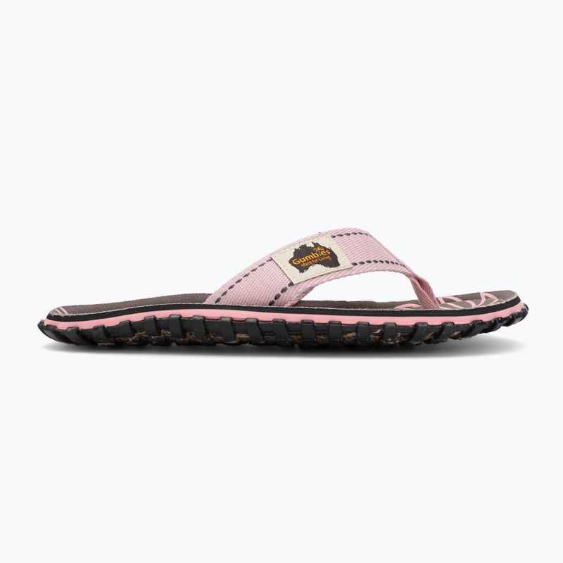 Încălțăminte Gumbies Islander palm leaf pink 2
