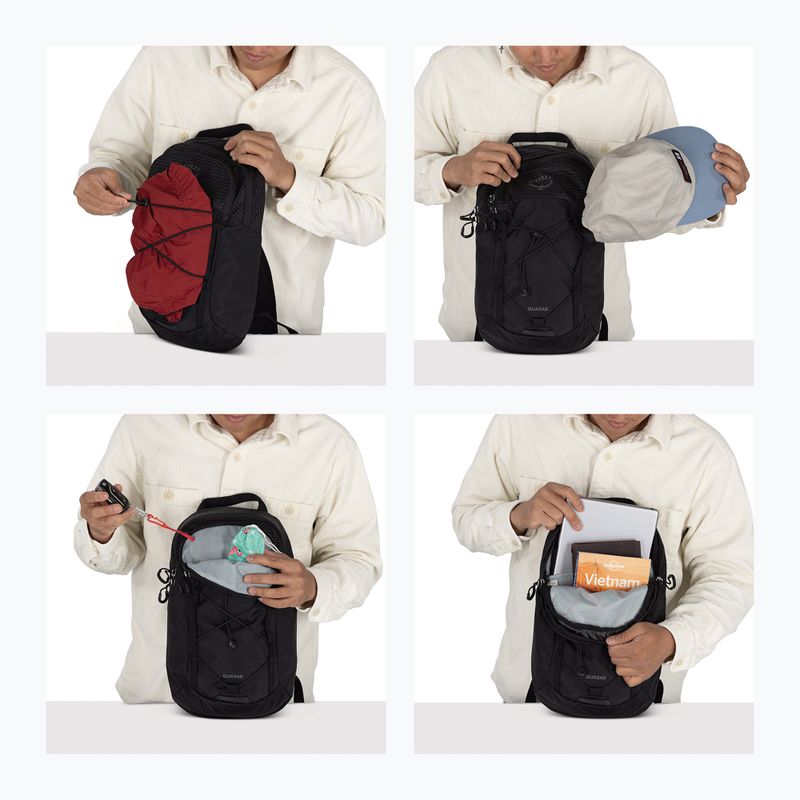 Rucsac de oraș pe umăr Osprey Quasar Sling 6 l black 12