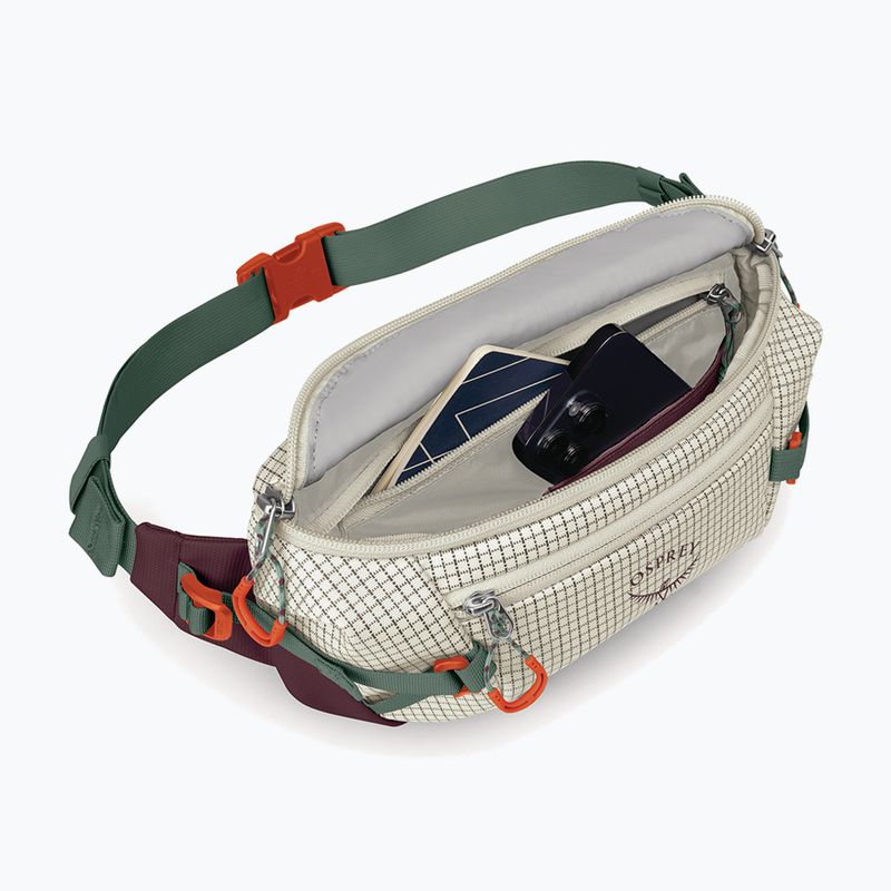 Borsetă Osprey Transporter Waist Pack 3 l mystery white/moody burgundy 4