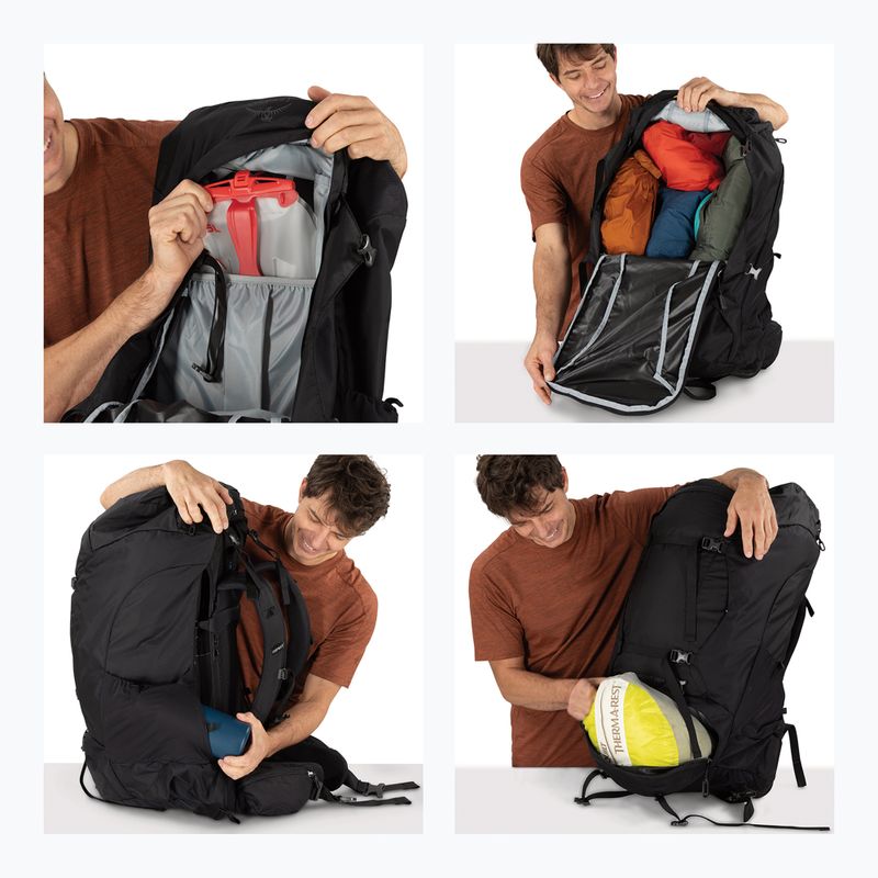 Rucsac de trekking Osprey Farpoint Trek 70 l black 13