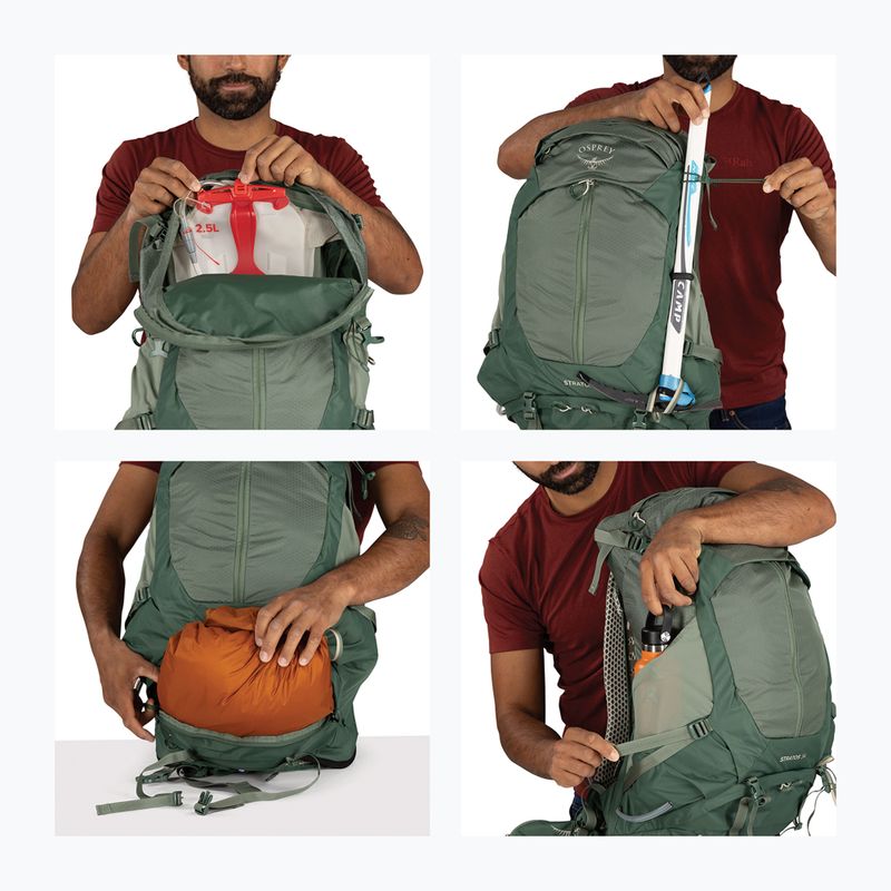 Rucsac turistic pentru bărbați Osprey Stratos 34 l pine leaf 13