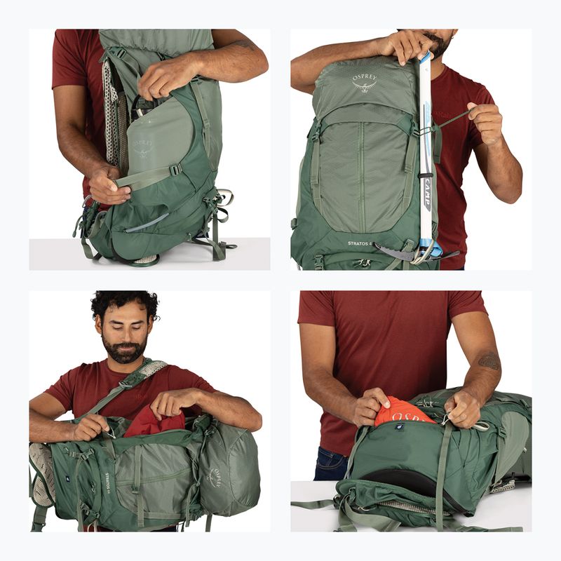 Rucsac turistic pentru bărbați Osprey Stratos 44 l pine leaf 15