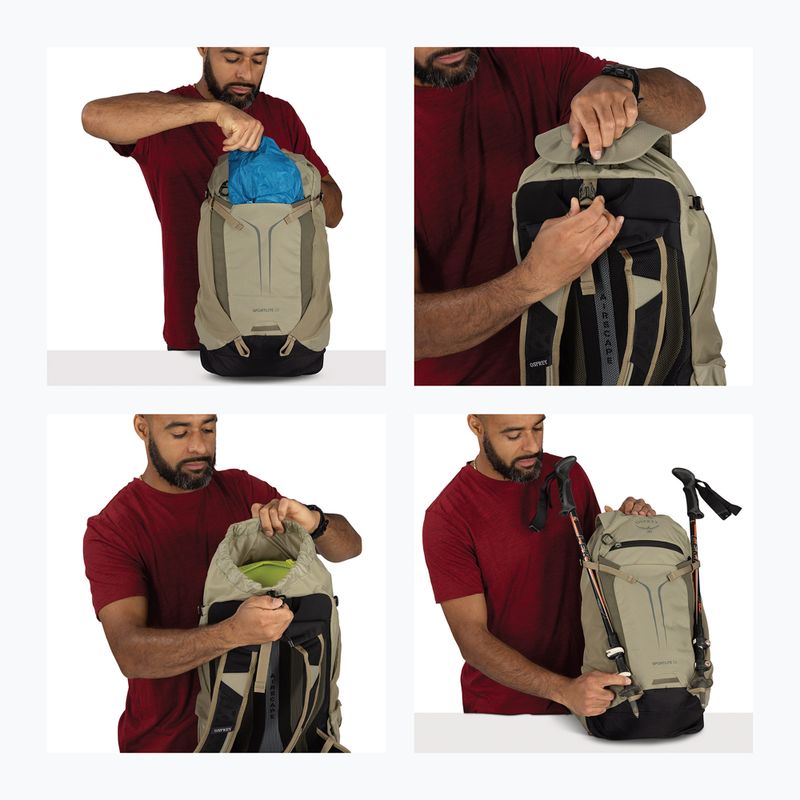 Rucsac turistic Osprey Sportlite 22 l olive tan 13