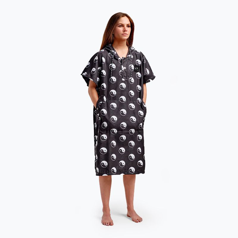 Poncho Slowtide Sun Moon Quick-Dry black