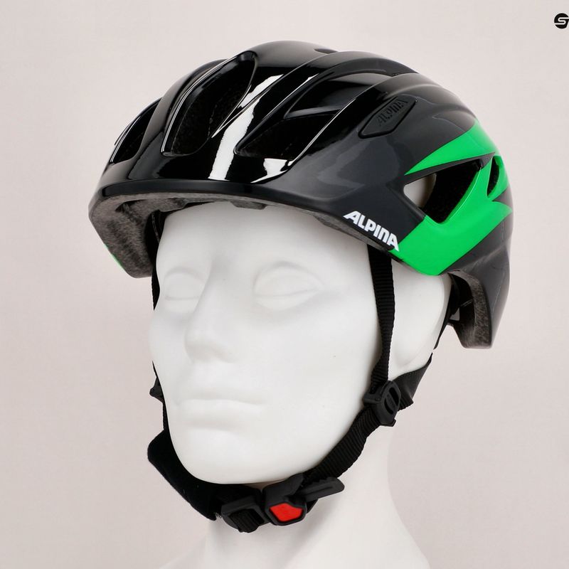 Cască de bicicletă pentru copii Alpina Pico black/green gloss 9