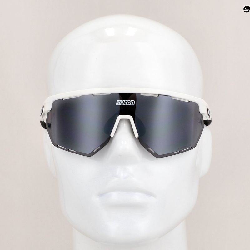 Ochelari de ciclism SCICON Aerowing alb lucios/scnpp multimirror argintiu EY26080802 9