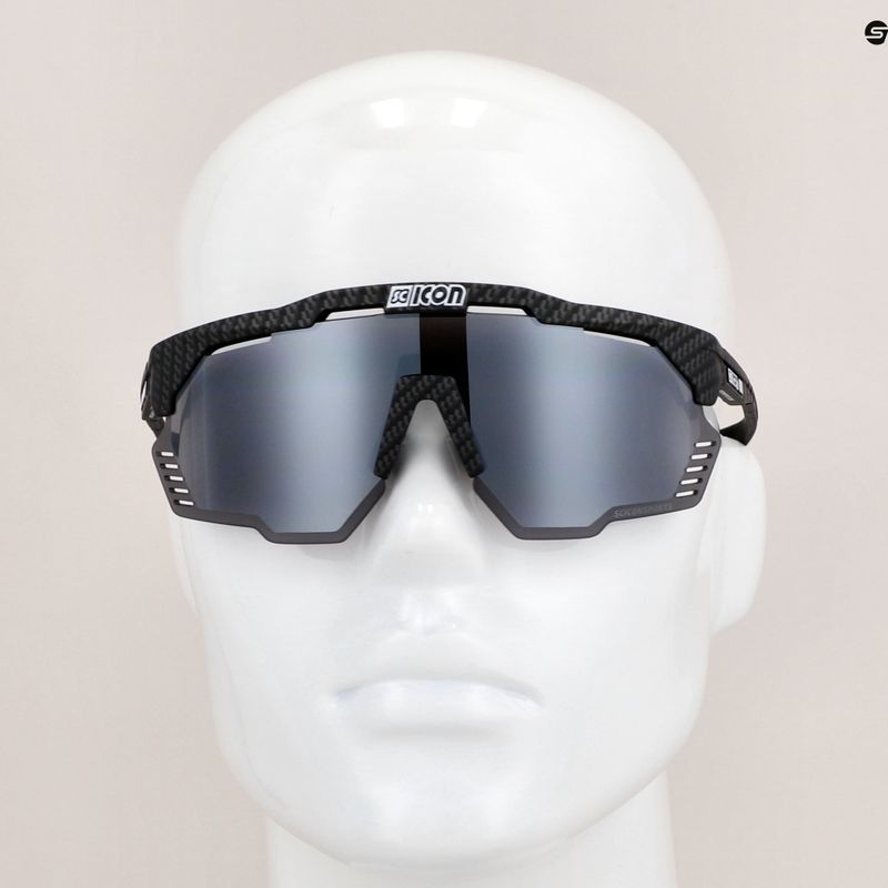 Ochelari de soare SCICON Aeroshade Kunken carbon mat/scnpp multimirror silver EY31081200 8