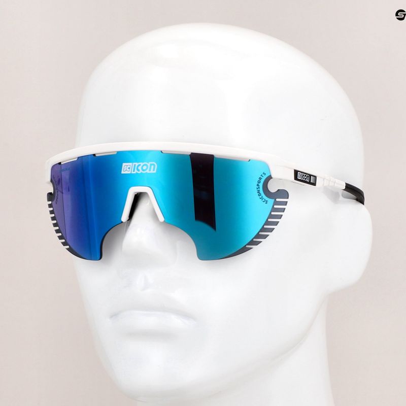 Ochelari de soare SCICON Aerowing Lamon alb lucios/scnpp multimirror albastru EY30030800 9