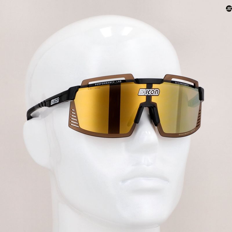 Ochelari de ciclism SCICON Aerowatt Foza negru lucios/scnpp multimirror bronz EY38070200 9
