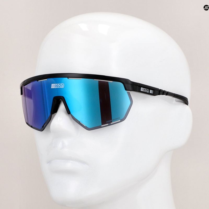 Ochelari de ciclism SCICON Aerowing negru lucios/scnpp multimirror albastru EY26030201 9