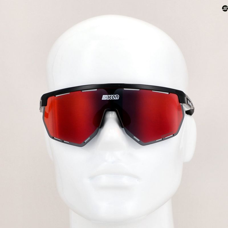 Ochelari de ciclism SCICON Aerowing negru lucios/scnpp multimirror roșu EY2606060201 9