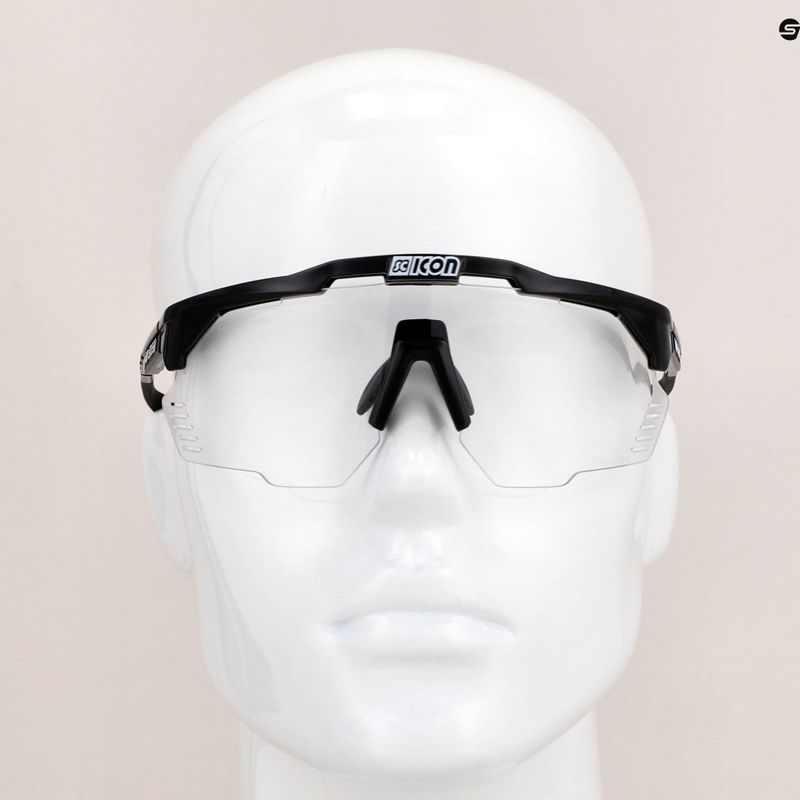 Ochelari de ciclism SCICON Aeroshade Kunken negru lucios/scnpp fotocromic argintiu EY31010200 9