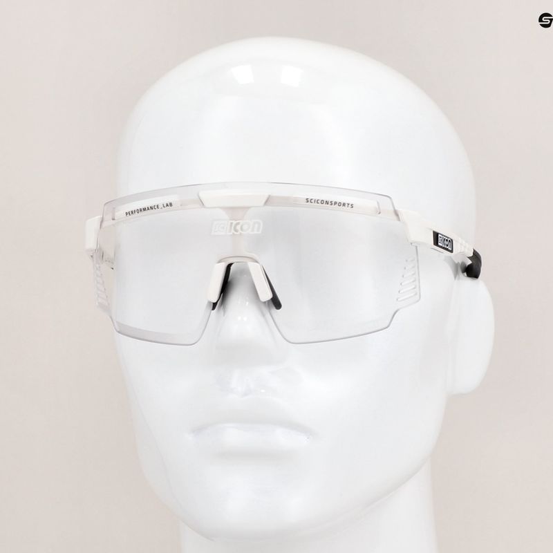 Ochelari de ciclism SCICON Aerowatt alb lucios/scnpp fotocromic argintiu EY37010800 11
