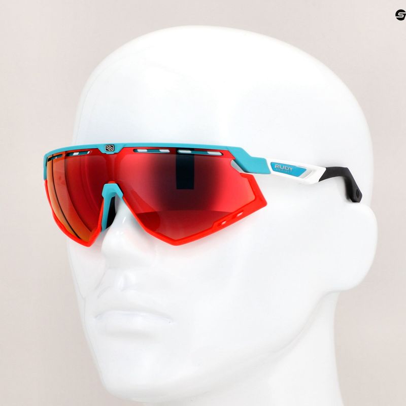 Ochelari de soare Rudy Project Defender alb smarald mat / roșu multilaser SP523823230000 9