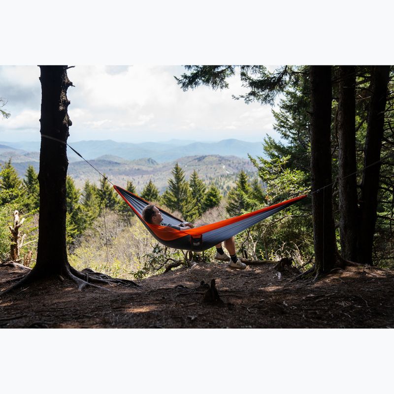 Hamac turistic ENO SuperSub Ultralight charcoal/orange 8