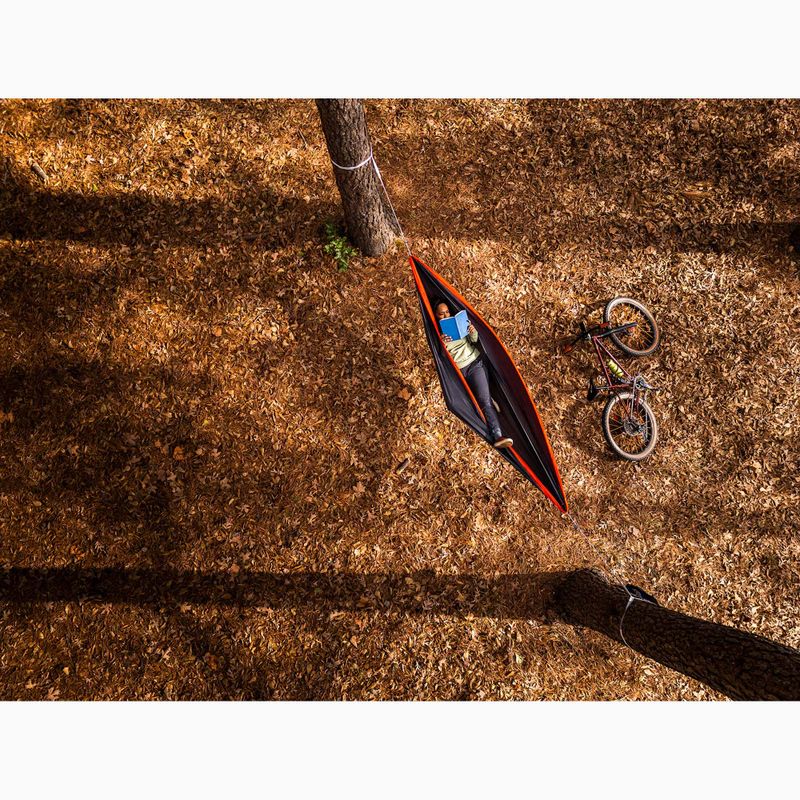 Hamac turistic ENO SuperSub Ultralight charcoal/orange 14