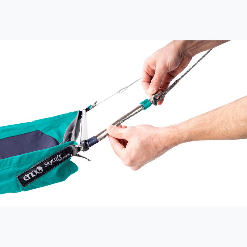 Hamac turistic ENO SkyLoft seafoam/navy 8