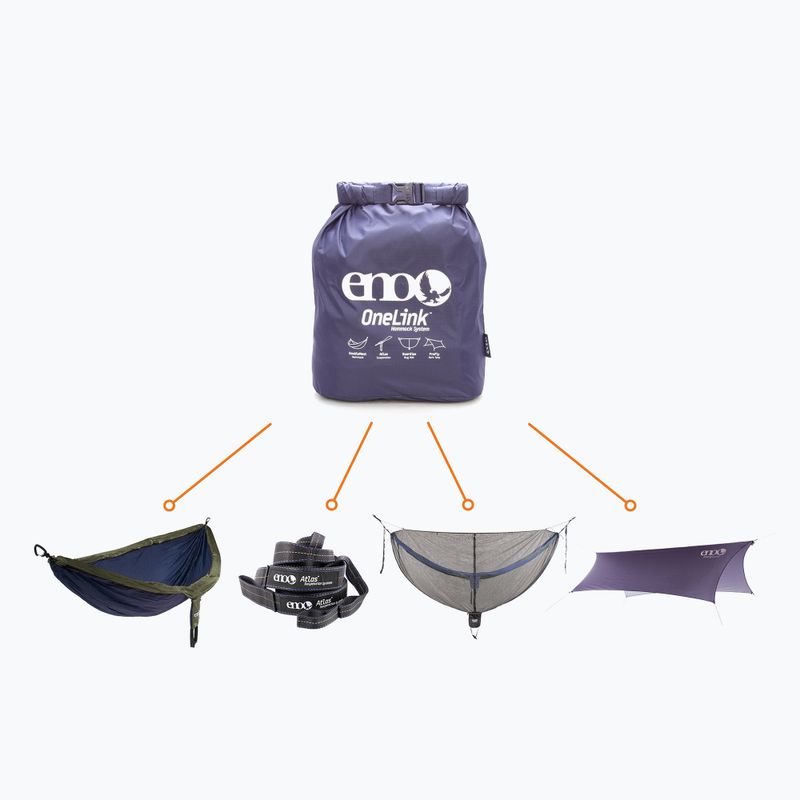 Hamac turistic ENO OneLink System navy/olive 7